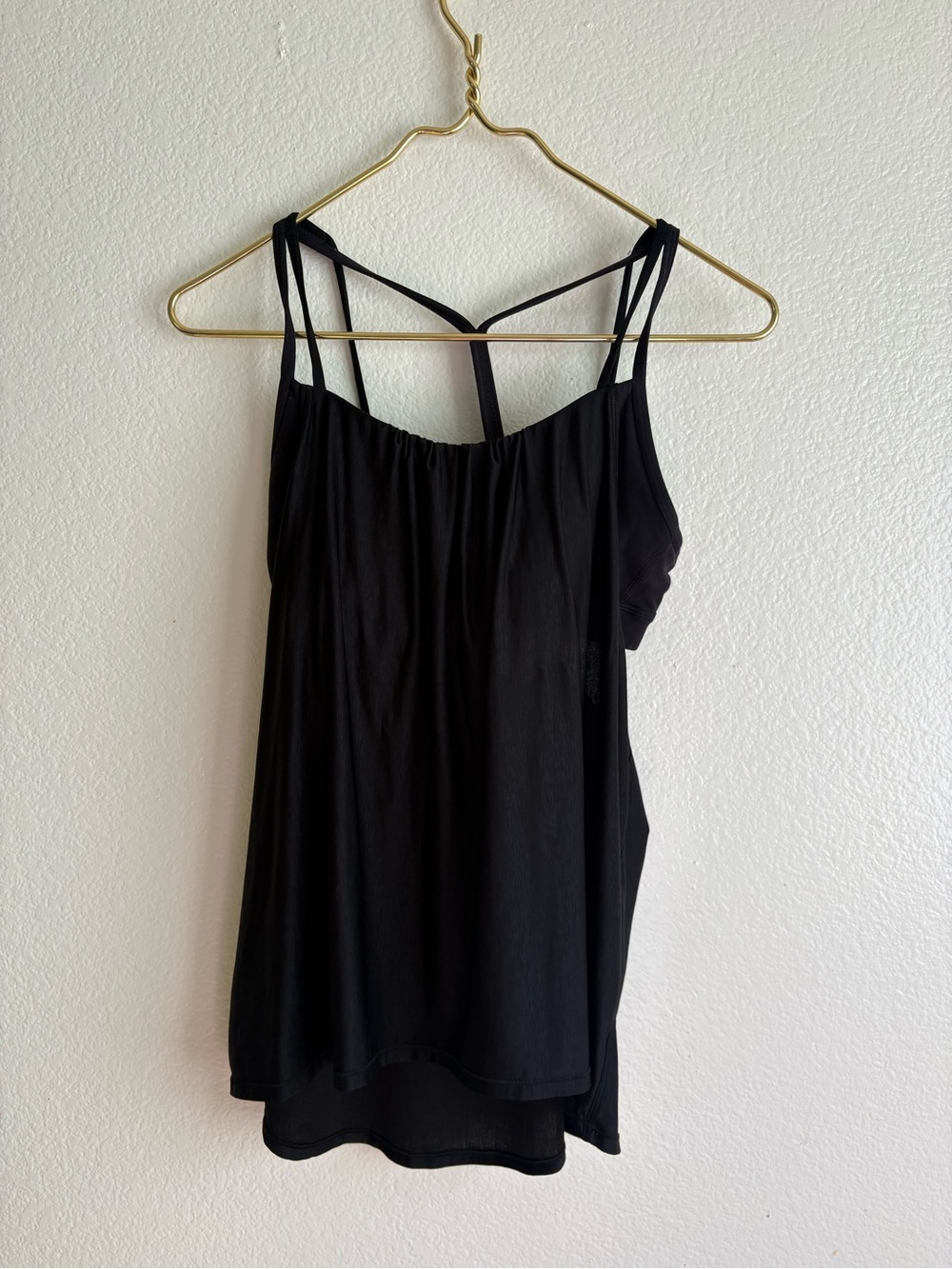 lululemon athletica Black Double-Strap Tank Top